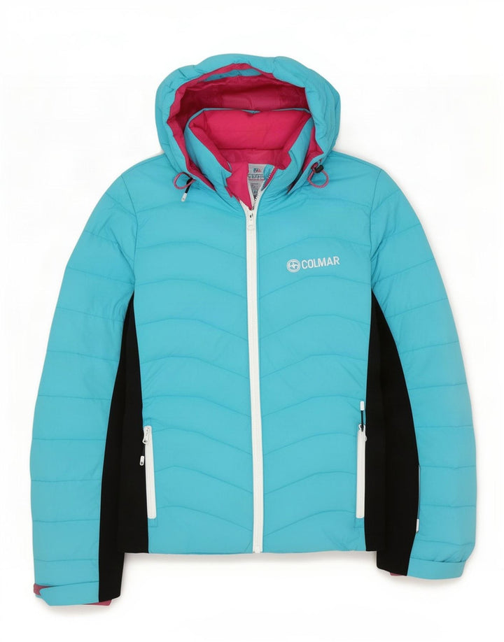 Женская лыжная куртка Colmar с капюшоном IT 44 Medium Blue Colorblock