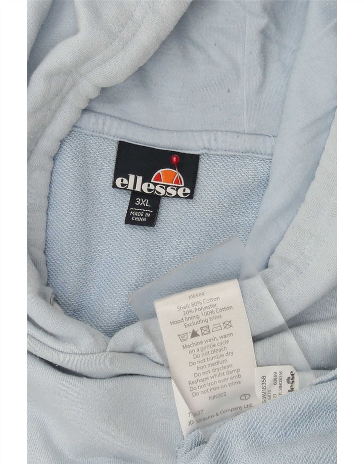 Мужской джемпер с капюшоном Ellesse 3XL синий хлопок