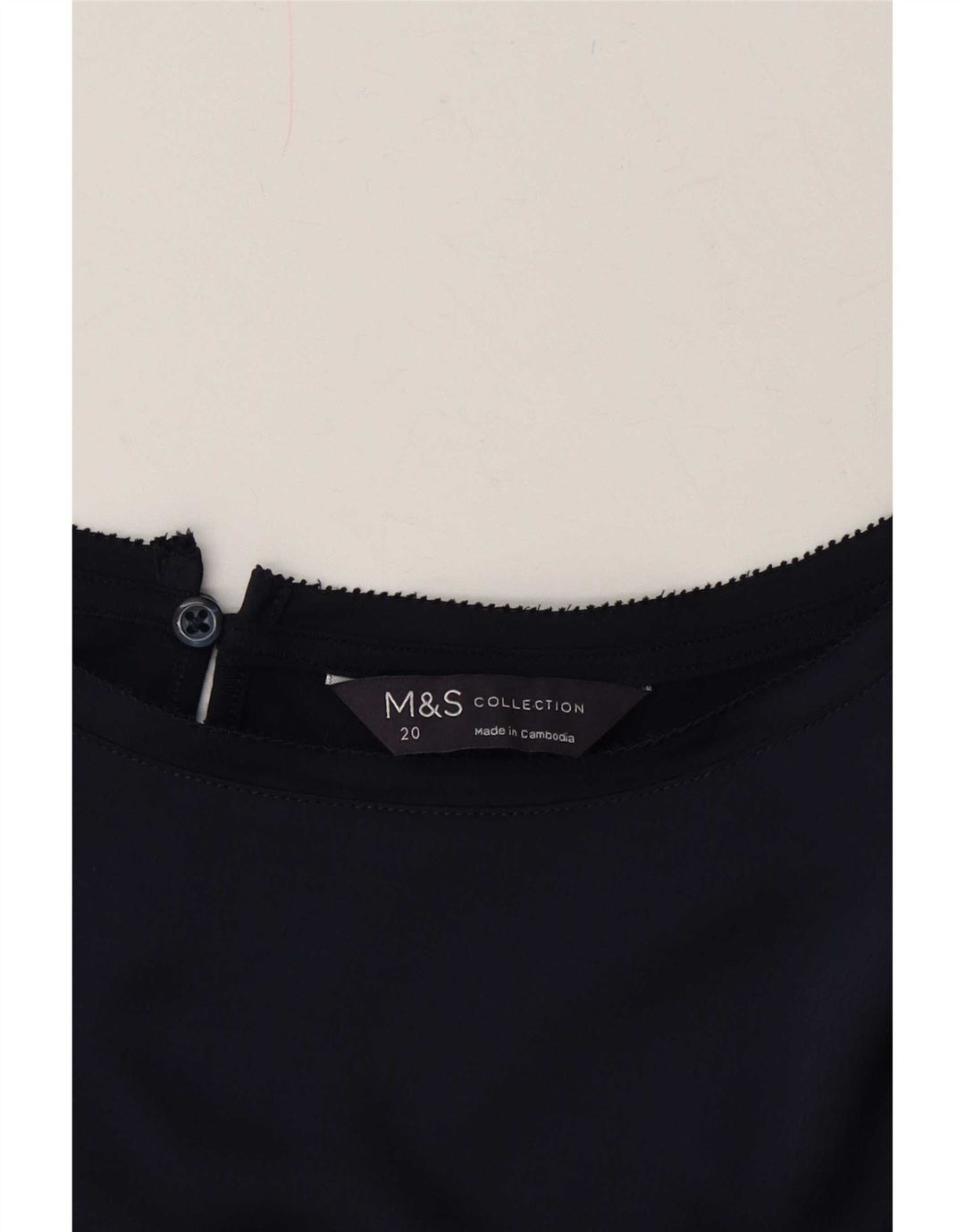 Женская блузка оверсайз Marks & Spencer UK 20 2XL Темно-синий
