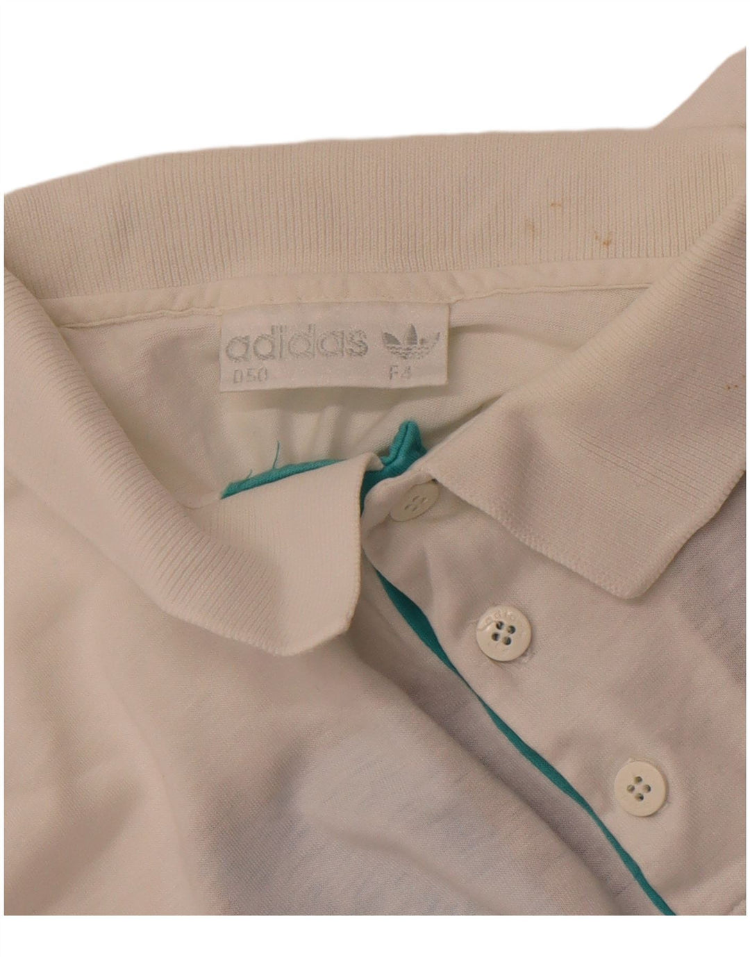 Мужская рубашка-поло ADIDAS IT 50 Medium White Cotton