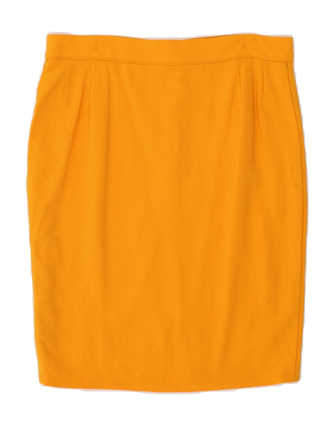 GENNY Womens Pencil Skirt IT 48 Large W32 L23 Orange Wool Vintage Genny and Second-Hand Genny from Messina Hembry 