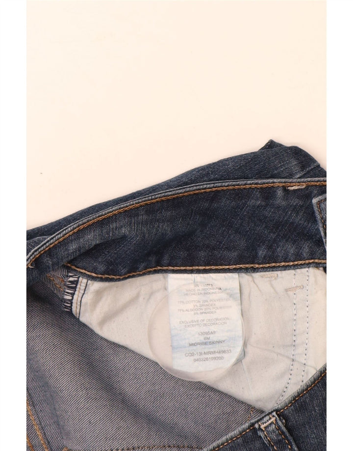 Женские джинсы скинни LEE Riders со средней посадкой США 6, средний размер W26 L30, синий хлопок