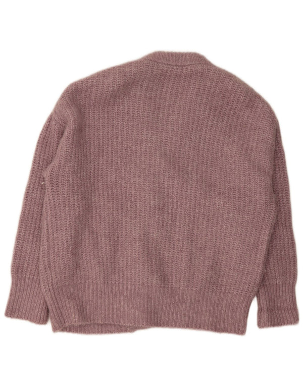 Zara Womens Oversized Cardigan Sweater UK 10 Small Pink