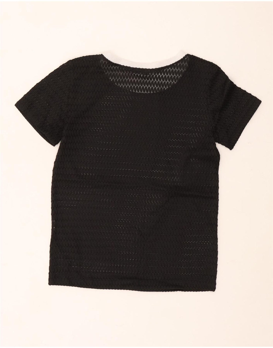 Женская прозрачная футболка Zara Top UK 10, маленькая черная