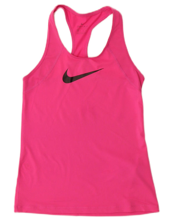Женский жилет с графическим принтом Nike Dri Fit UK 4 XS, розовый полиэстер