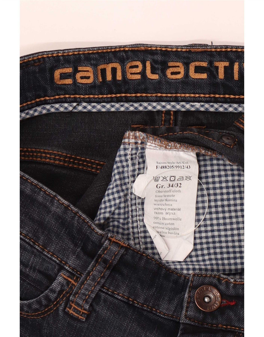 Мужские прямые джинсы Camel Active W34 L32, синие, хлопок