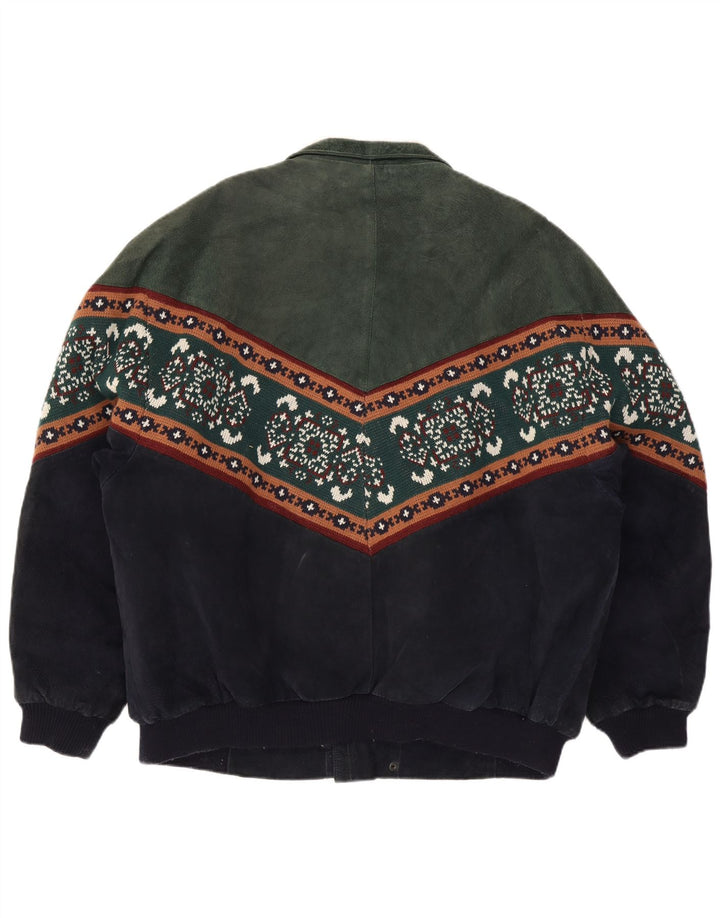 Мужская короткая дубленка для канатной дороги, Великобритания, 44, 2XL, разноцветная, Fair Isle