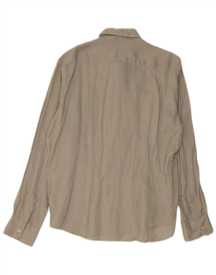 Рубашка мужская Conte of Florence 2XL серая льняная