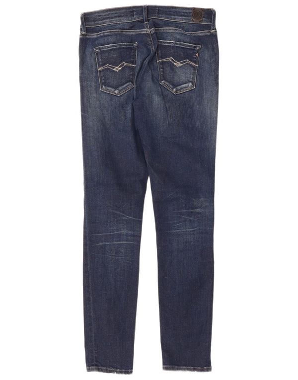 Новые женские джинсы скинни Luz REPLAY W29 L29, темно-синий, хлопок