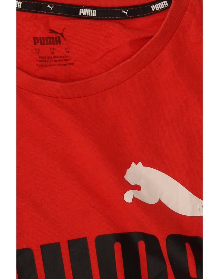 Мужская футболка с рисунком Puma, средний красный