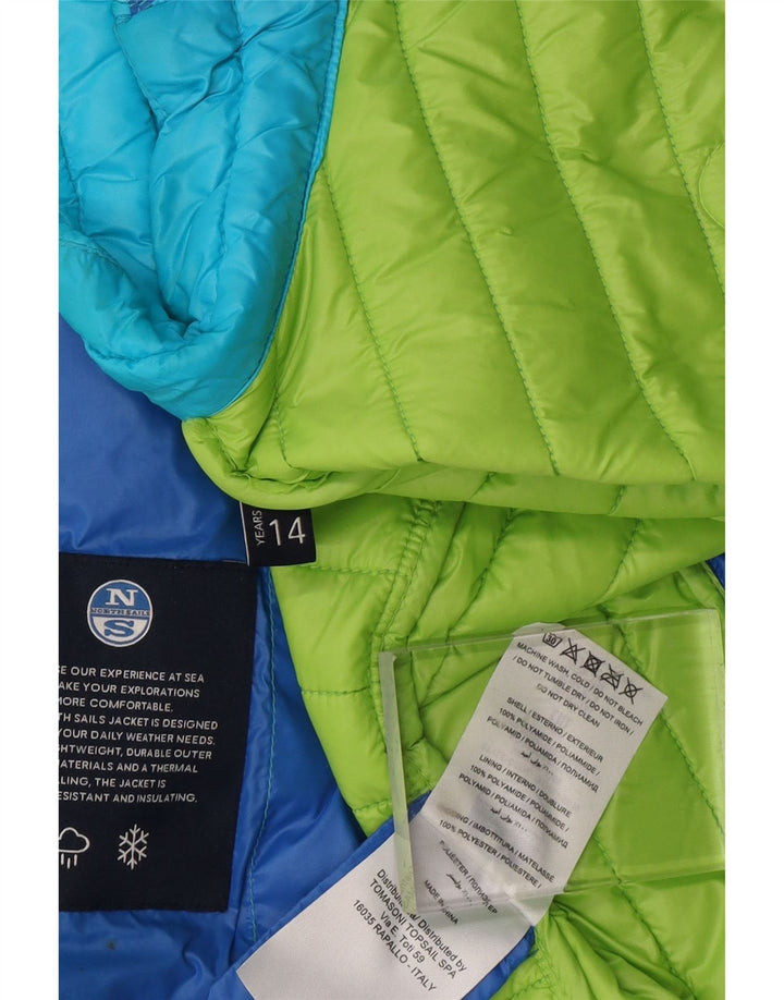 Утепленный жилет NORTH SAILS для девочек 13–14 лет, синий полиамид