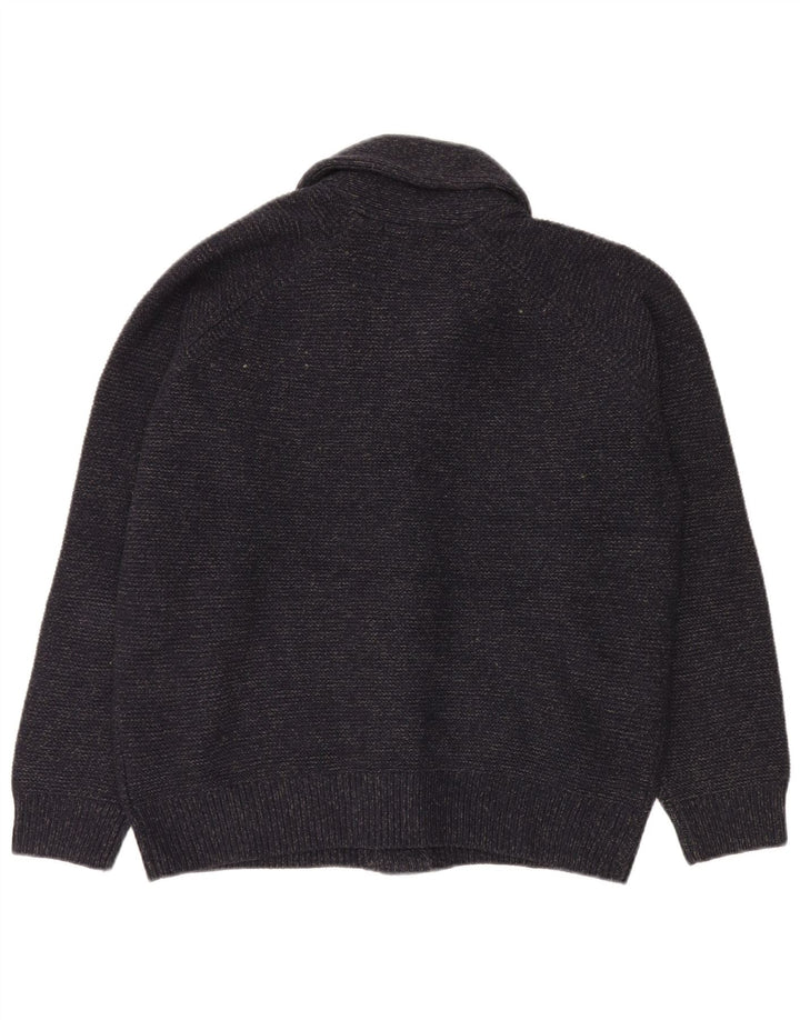 Мужской кардиган Marks & Spencer, большой темно-синий акрил