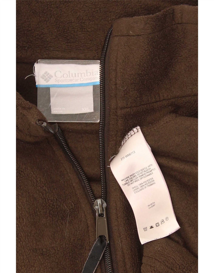 Мужская флисовая куртка Columbia UK 44 2XL Коричневый полиэстер