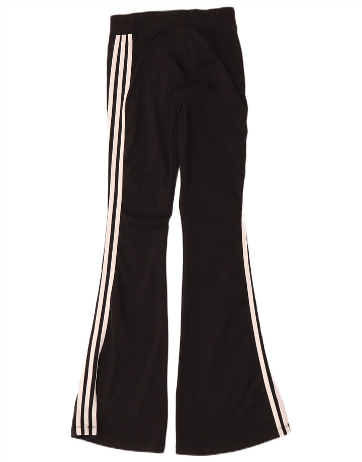 Женские леггинсы Adidas Flare UK 8/10, маленький черный полиэстер