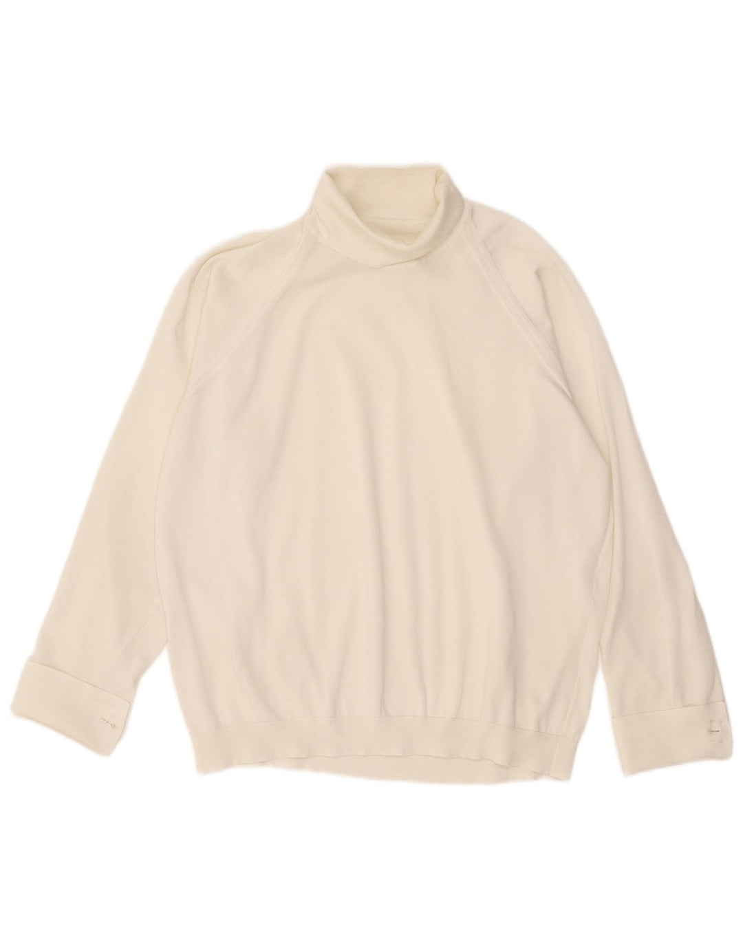 Винтажная женская блузка оверсайз с длинным рукавом, Великобритания, 16, большая белая