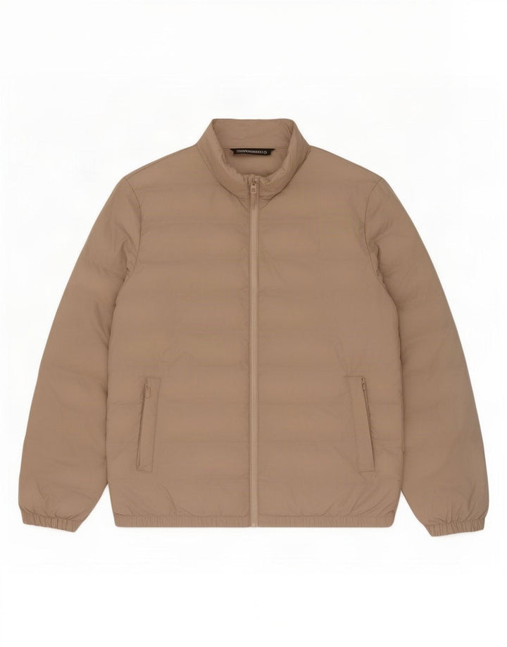 Мужская стеганая куртка Zara UK 42 XL, бежевый полиэстер
