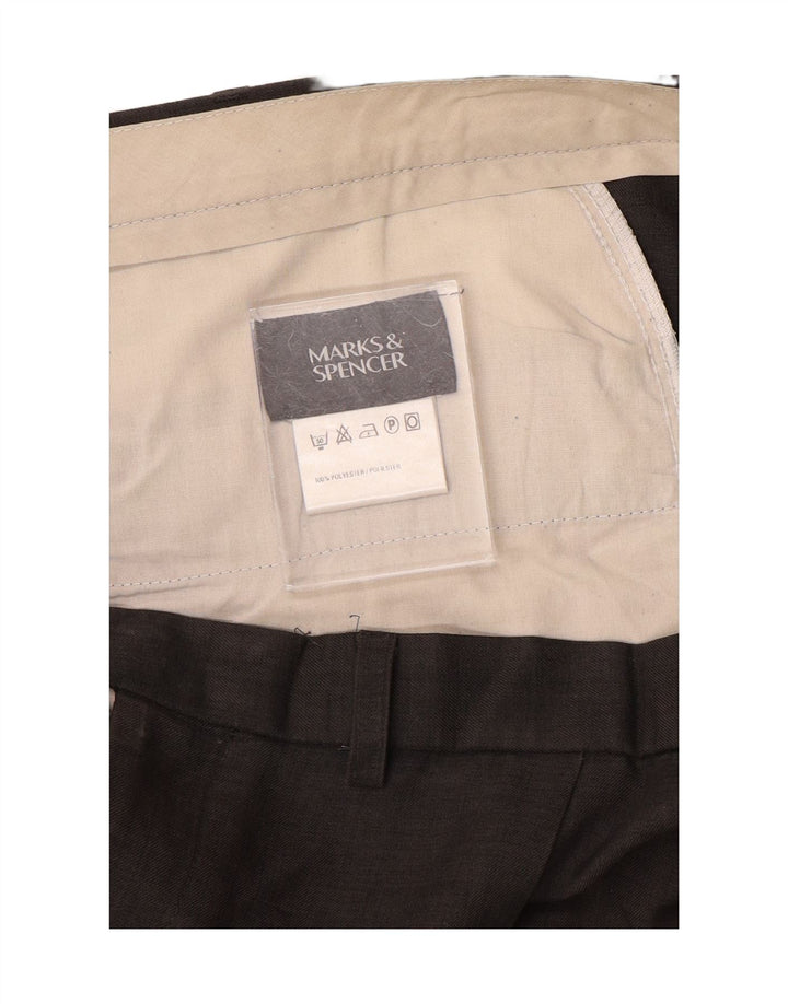 Мужские костюмные брюки Marks & Spencer W44 L29 серые из полиэстера