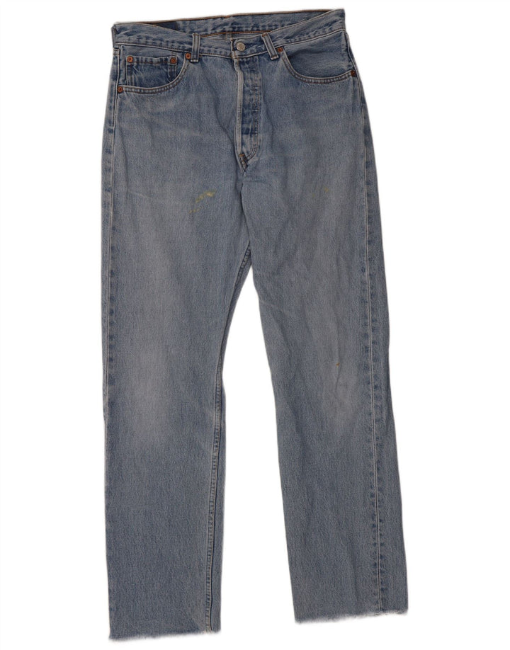 Мужские прямые джинсы Levi's 501 W33 L30 синие, хлопок