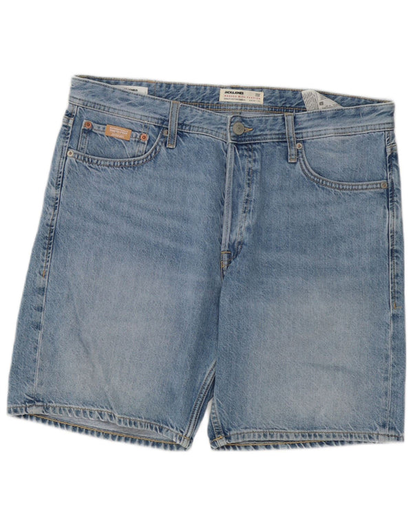 Мужские джинсовые шорты Jack & Jones Chris, большие, W34, синие, хлопок
