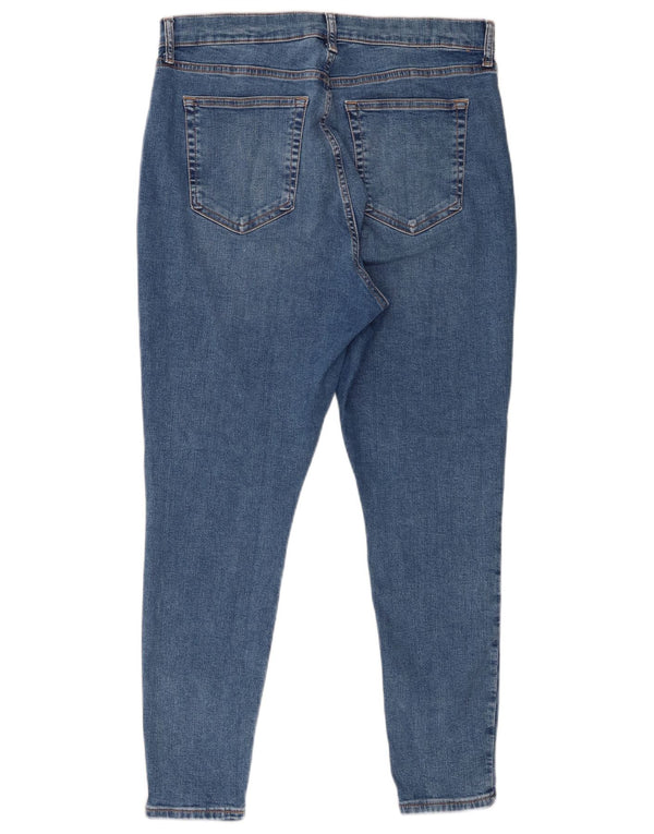 Женские джинсы скинни Topshop Jamie UK 16, большие, W30 L26, синие, хлопок