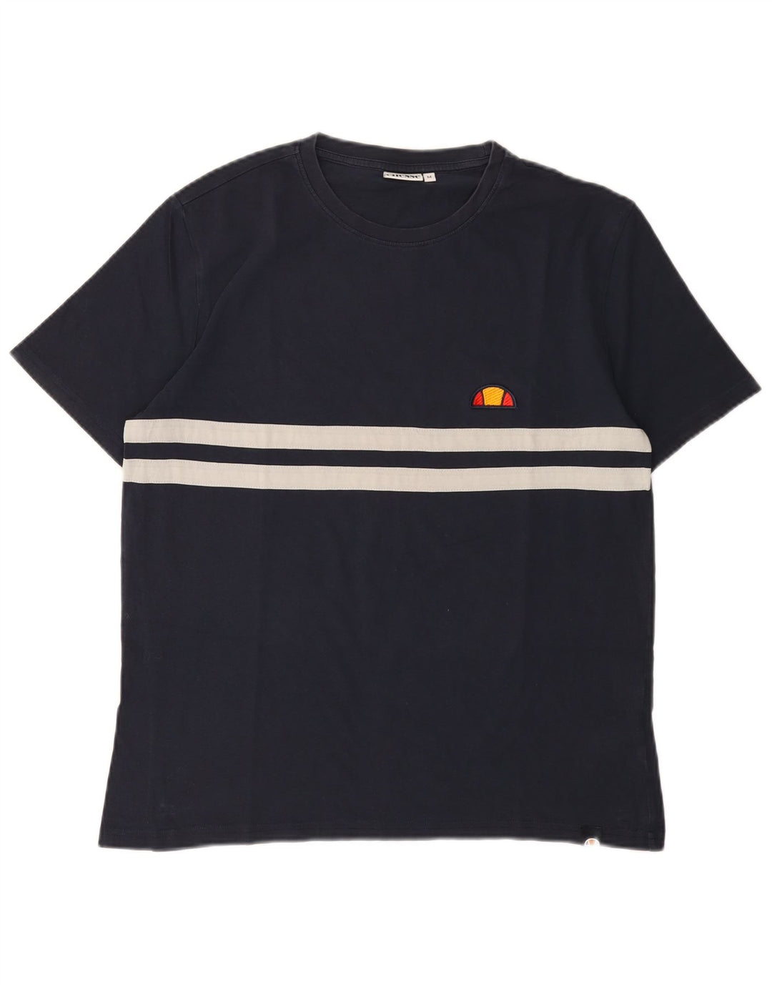Мужская футболка Ellesse Top Medium Темно-синяя полоска из хлопка