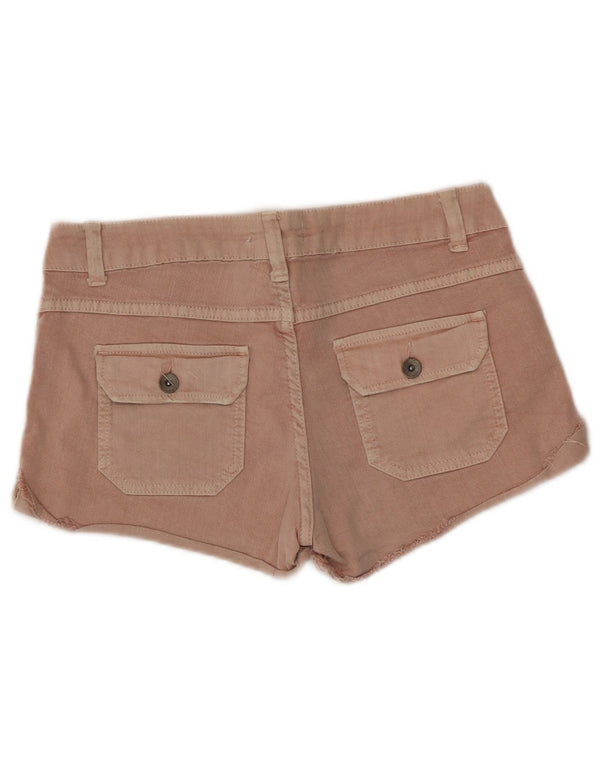 Женские джинсовые шорты Zara Trafaluc EU 38, маленькие W28, розовый хлопок