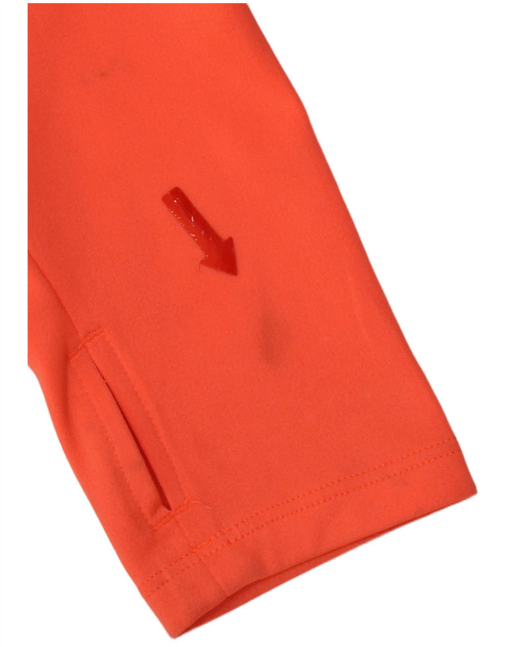 Женский спортивный костюм-пуловер с графическим рисунком Nike Dri Fit UK 10, маленький оранжевый
