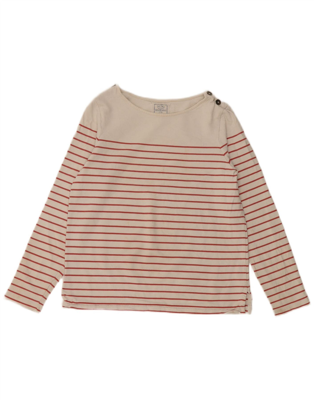 Женский топ FAT FACE с длинным рукавом, Великобритания, 8 маленьких размеров, хлопок в белую полоску