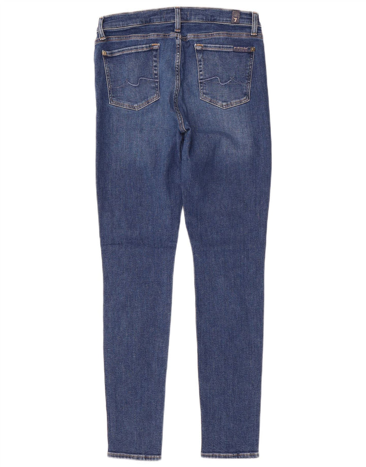 Женские джинсы скинни 7 For All Mankind W30 L30, синий полиэстер