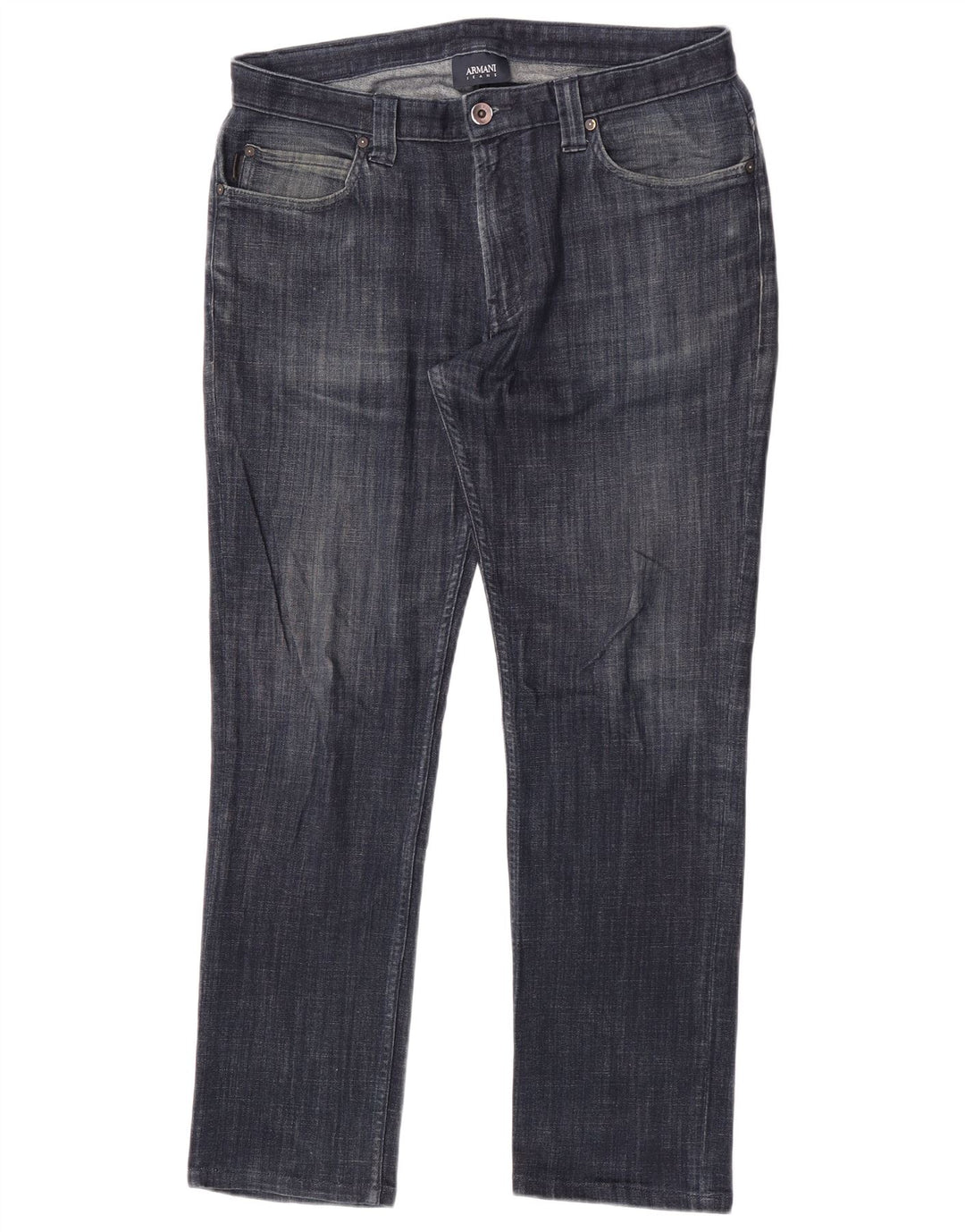 Мужские прямые джинсы Armani W33 L29 синие, хлопок