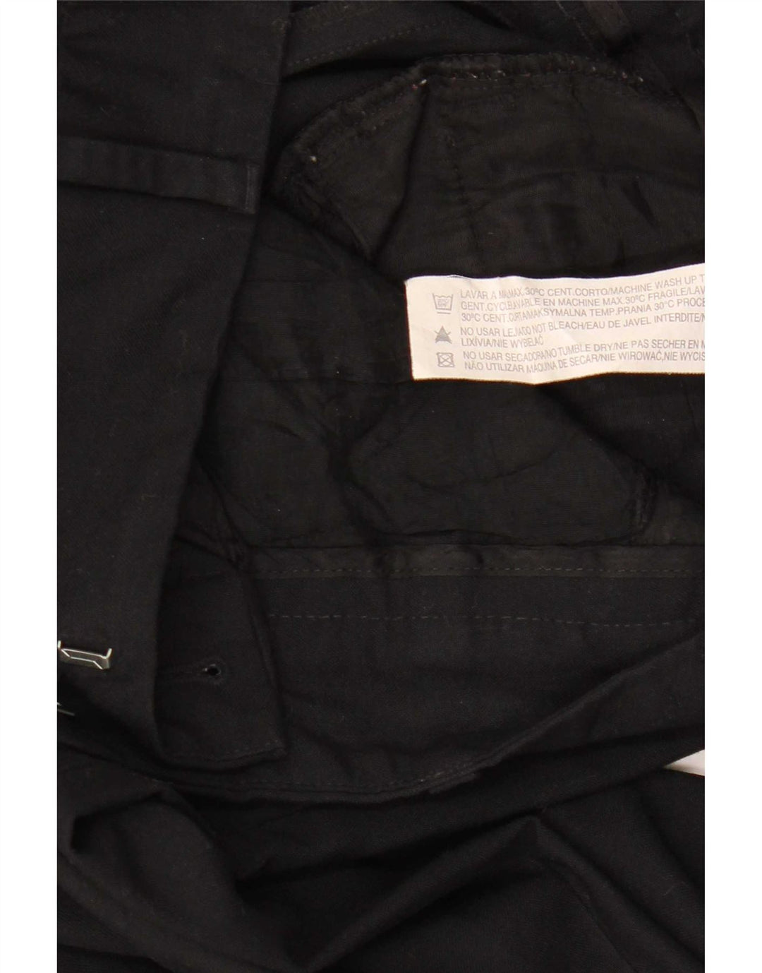 Женские брюки чинос Zara Bootcut EU 38 Small W28 L32, черный полиэстер