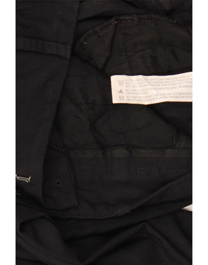 Женские брюки чинос Zara Bootcut EU 38 Small W28 L32, черный полиэстер