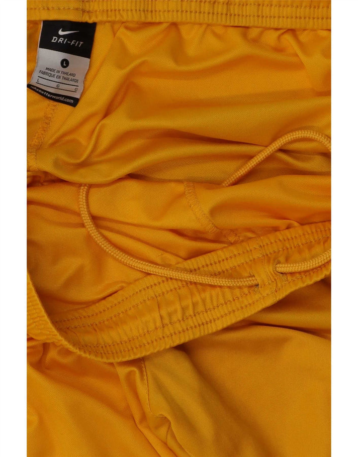 Мужские спортивные шорты Nike Dri Fit, большие желтые, полиэстер