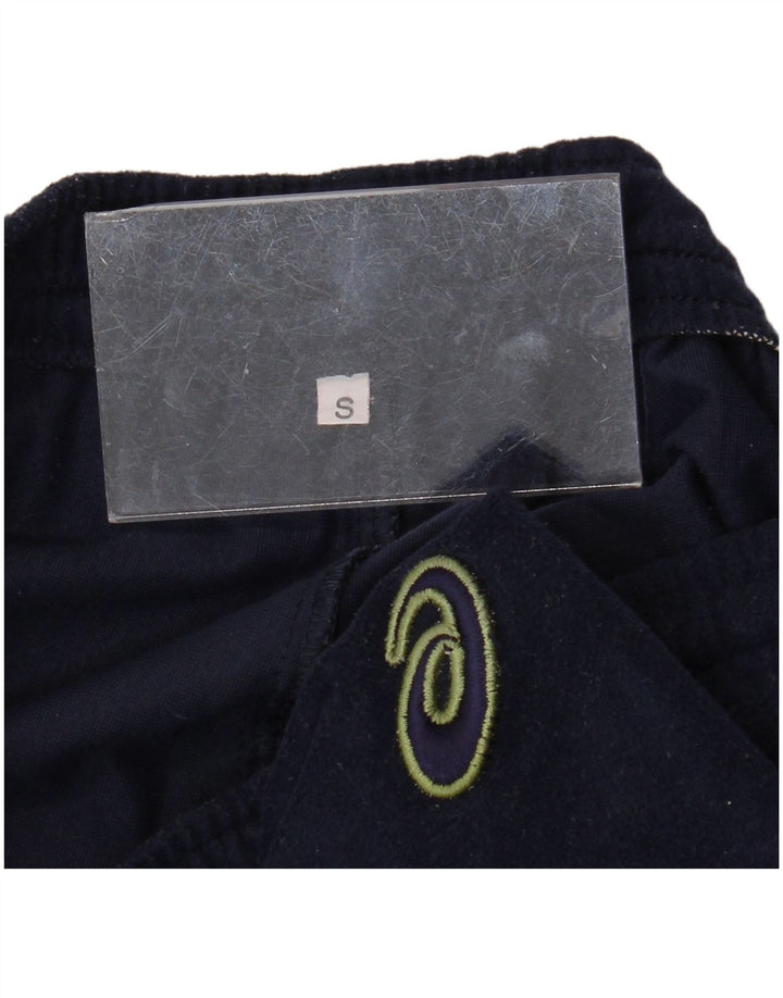 Мужские велюровые спортивные брюки ASICS, маленькие, темно-синие