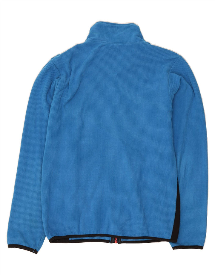 BRUGI Mens Fleece Jacket UK 38 Medium Blue Colourblock Polyester Vintage Brugi and Second-Hand Brugi from Messina Hembry 