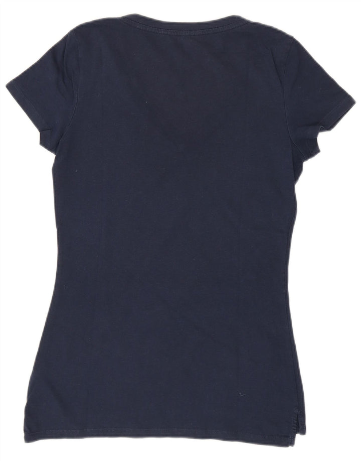 TOMMY HILFIGER Женская футболка Top UK 12 Medium Navy Blue Хлопок