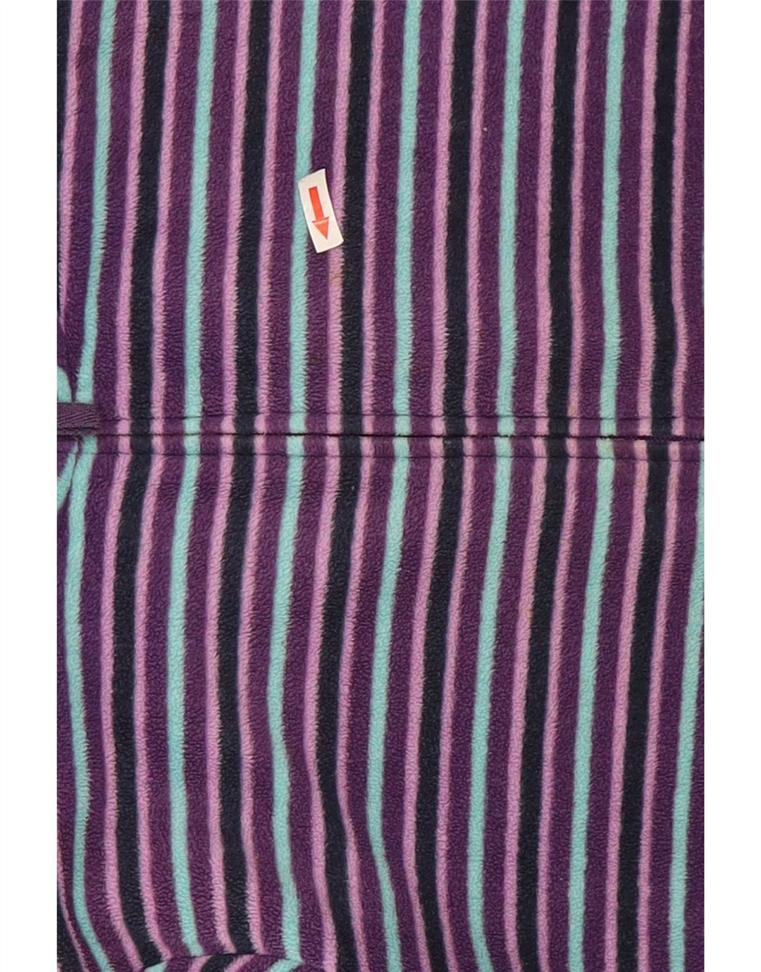 Женская флисовая куртка Marks & Spencer UK 22 2XL из полиэстера в фиолетовую полоску