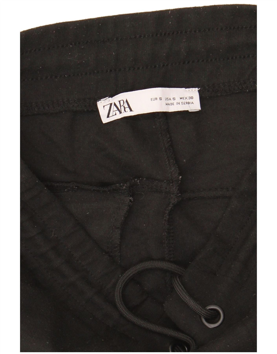 Мужские спортивные брюки Zara, джоггеры, маленькие черные, полиэстер