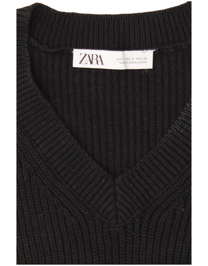 Женская майка без рукавов Zara UK 14, средний черный