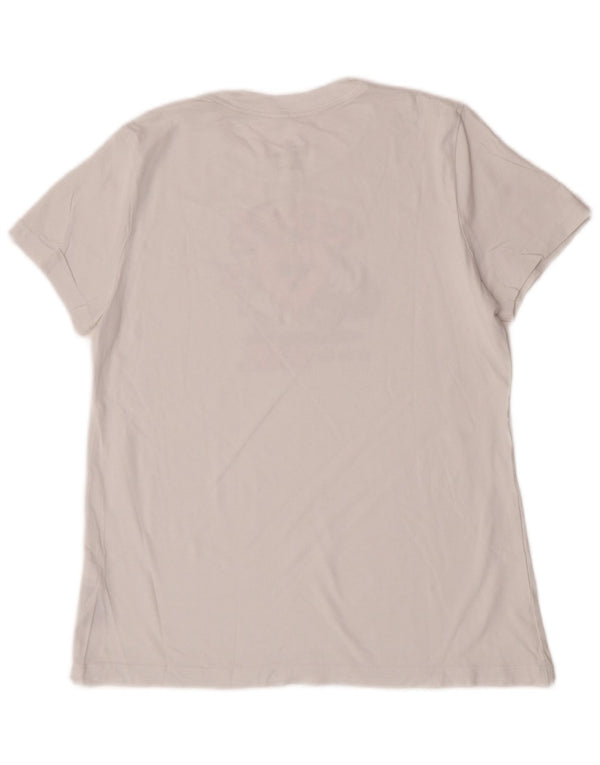 Женская футболка с рисунком Nike Top UK 14, средний белый хлопок, белый цвет