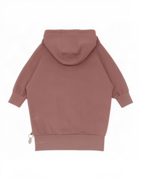Женский джемпер с капюшоном Adidas Oversized с короткими рукавами UK 14, средний коричневый