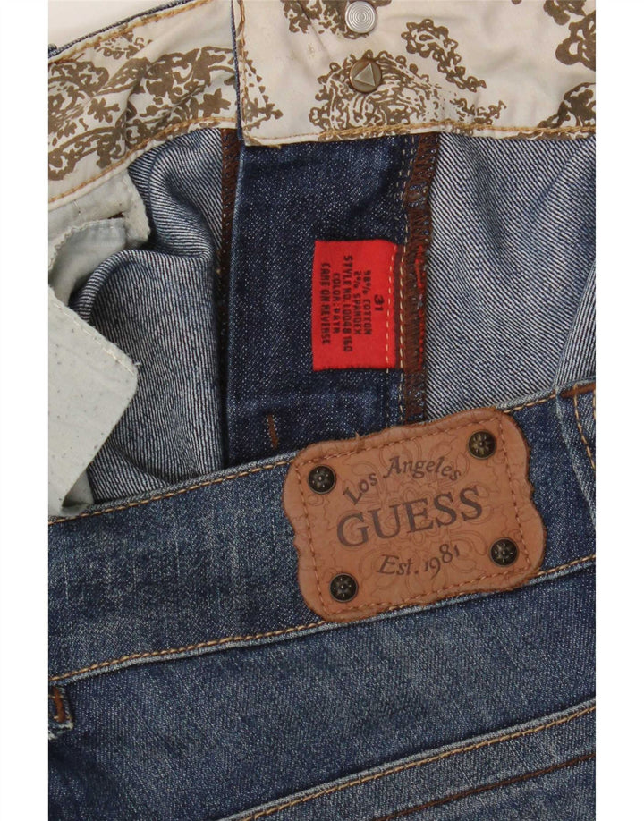 Guess Женские узкие джинсы W31 L33 Синие хлопковые