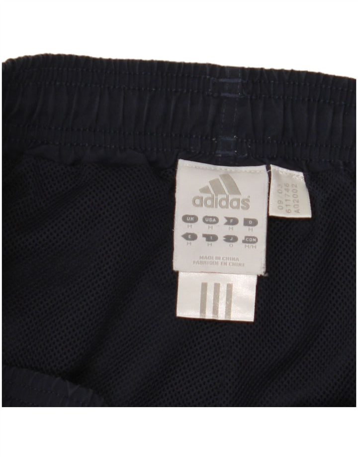 Мужские спортивные шорты Adidas среднего размера, темно-синие, полиэстер