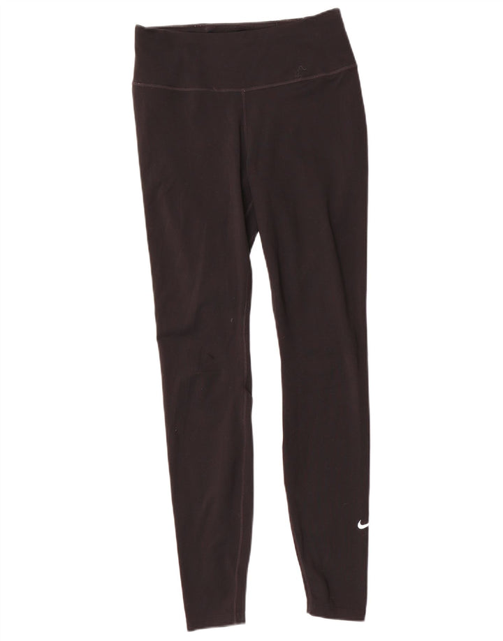 Женские леггинсы Nike Dri Fit UK 10, маленькие черные