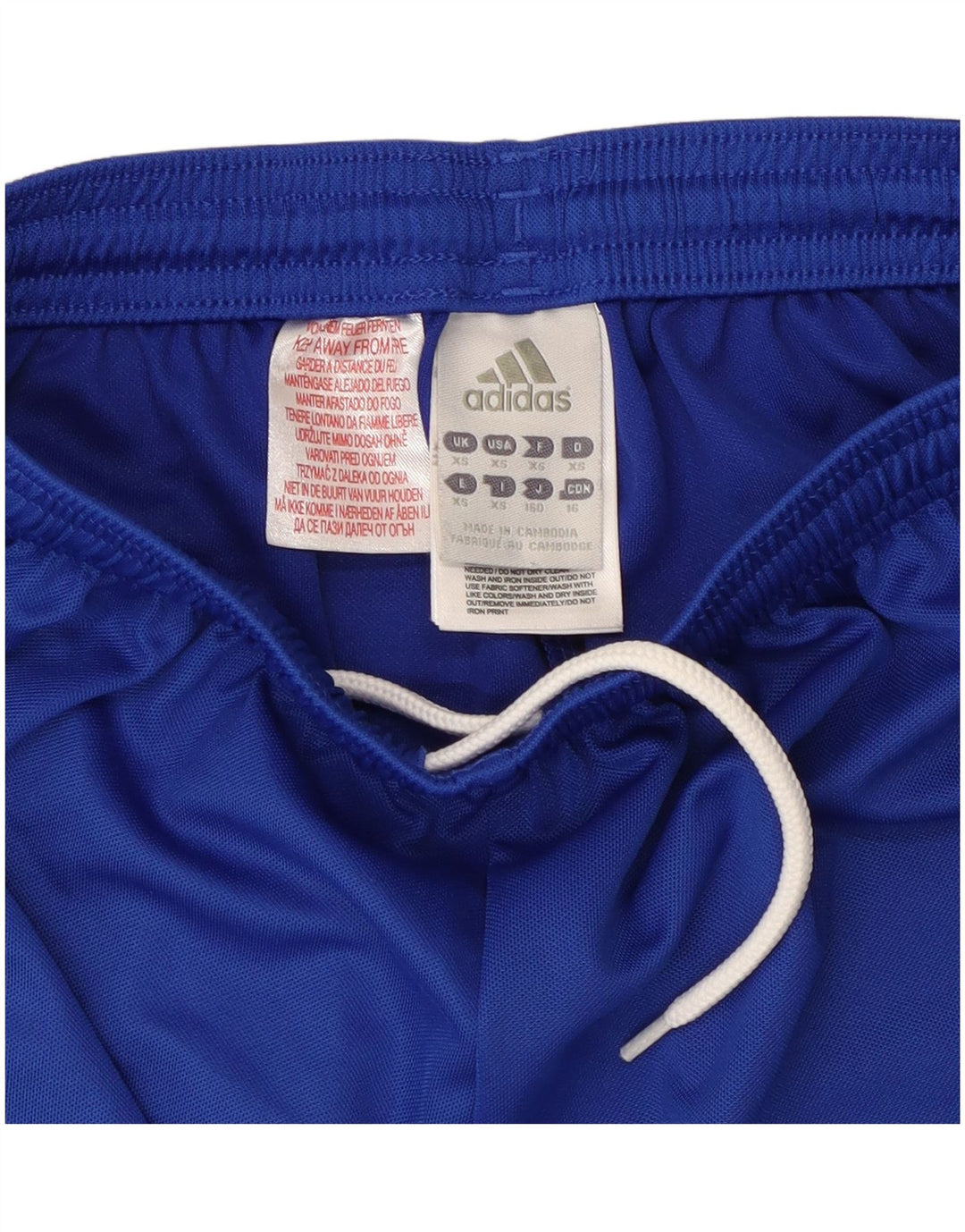 Женские спортивные шорты ADIDAS Climalite UK 6 XS синие, полиэстер