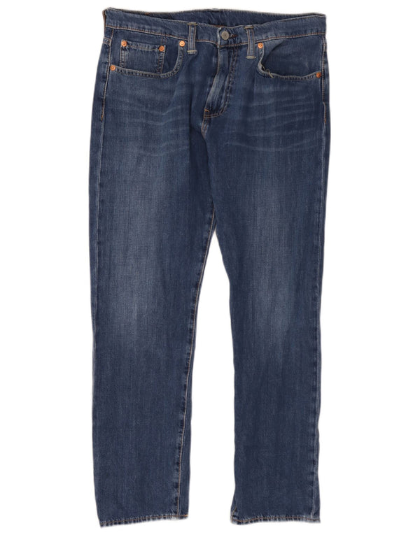 Мужские зауженные джинсы Levi's 502 W32 L30 синие, хлопок