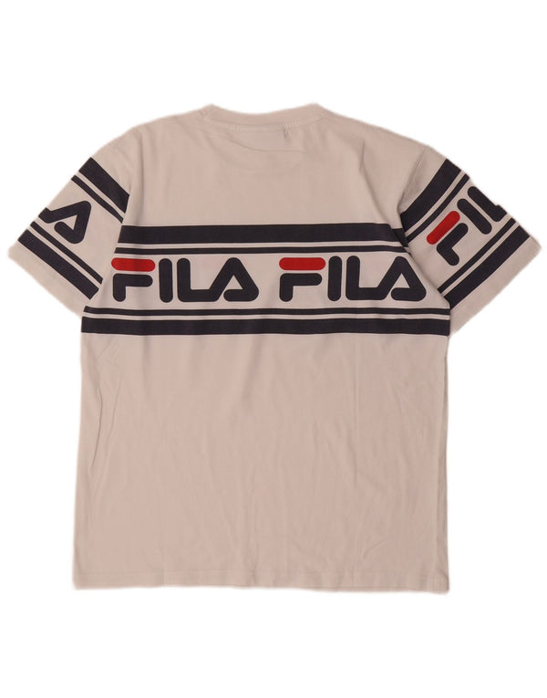 Fila Мужская футболка с рисунком, маленький белый