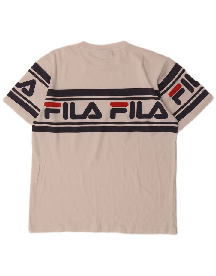 Fila Мужская футболка с рисунком, маленький белый