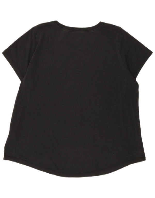 Женская футболка с рисунком Nike Top UK 18 XL, черный хлопок