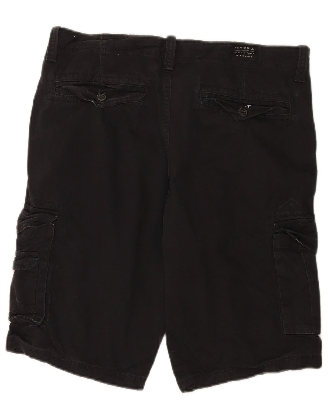 Мужские шорты-карго Quiksilver W32, большие черные, хлопок
